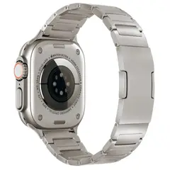 URVOI - Correa de Titanio para Apple Watch Center Square Cierre Pulsador Mate