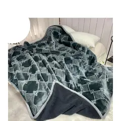 GOLDSUN - FRAZADA ATERCIOPELADA RELIEVE CON CARNERO