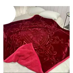 GOLDSUN - FRAZADA ATERCIOPELADA RELIEVE CON CARNERO