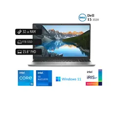 DELL - Laptop 15 3520 Intel Core I5 12va 32GB RAM 1TB SSD + USB 128GB 15.6 FHD