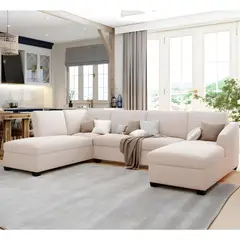 GENERICO - Seccional Gabriel 6 Cuerpos en Tela - Beige