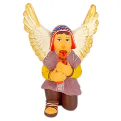 GENERICO - Angelito en ceramica músico quena
