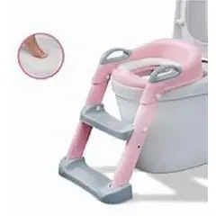 GENERICO - Asiento de Entrenamiento con Escalera Plegable Rosado