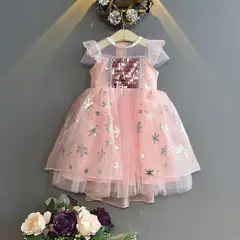 GENERICO - VESTIDO DE NIÑA ELSA MODELO TEMATICA FROZEN