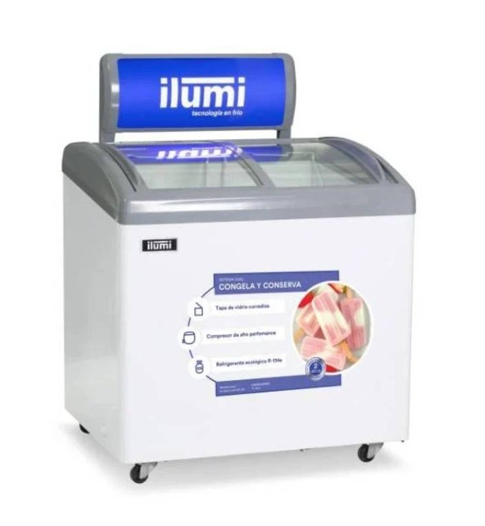 CONGELADOR TF-1600 CON TAPA DE VIDRIO DE 160 L