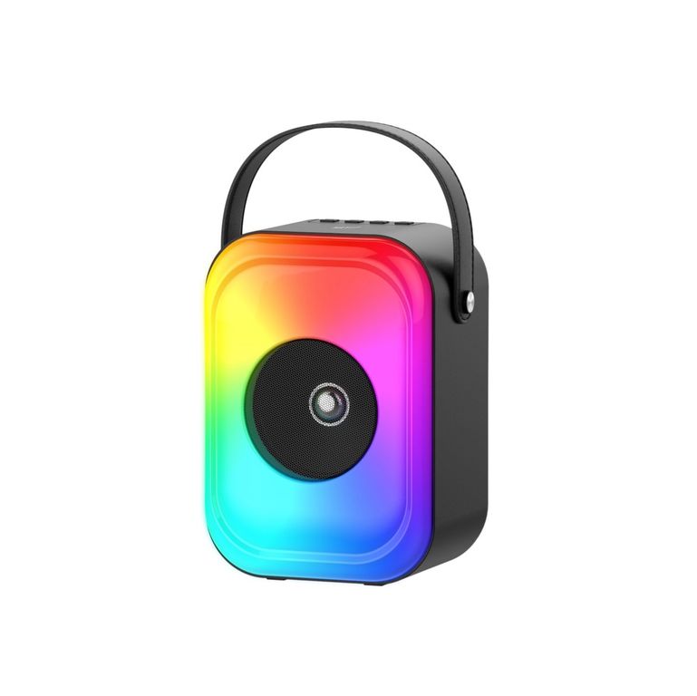 Parlante Portátil Bluetooth SQ128BT Multifunción HD RGB negro