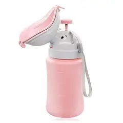 GENERICO - Bacín Portátil para Niñas Urinario de Emergencia Rosado