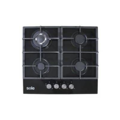 Cocina Empotrable a Gas 4 Hornillas Vidrio SOLCO045V2