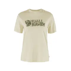 FJALLRAVEN - Polo Lush Logo T-shirt W Chalk White Mujer