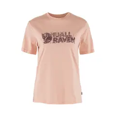 FJALLRAVEN - Polo Lush Logo T-shirt W Chalk Rose Mujer