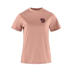 FJALLRAVEN - Polo Fox Boxy Logo Tee W Dusty Rose Mujer