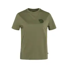 FJALLRAVEN - Polo Fox Boxy Logo Tee W Green Mujer