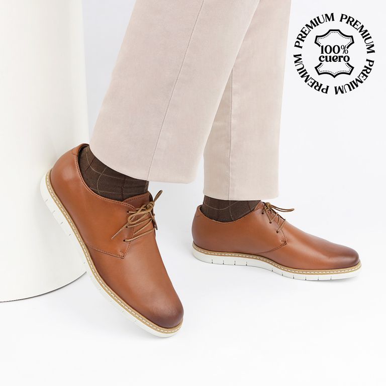 Zapatos Casuales Hombre Khaki Great03 cuero