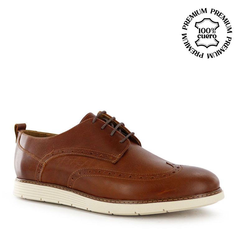 Zapatos Casuales Hombre Tostado Erick02 cuero