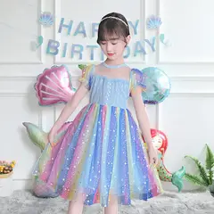 GENERICO - VESTIDO DE NIÑA PARA FIESTA - MODELO SIRENITA