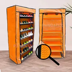 SM - ZAPATERA ORGANIZADOR DE ZAPATOS 7 NIVELES NARANJA