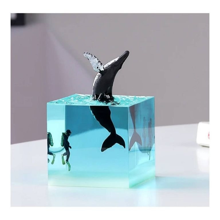 Lampara de Noche Decorativa 3D Ballena