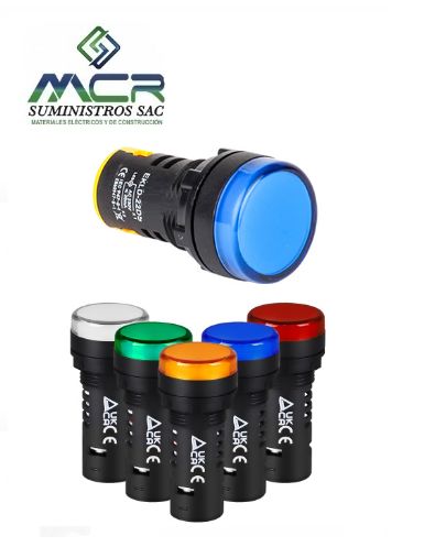 PILOTO SEÑALIZACION PLASTICO LED AZUL 220V AC