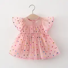 GENERICO - VESTIDO DE BEBE LLUVIA DE ESTRELLAS