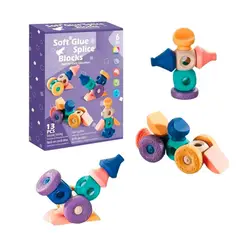 GENERICO - Juego Didáctico Bloques de Combinación 13 Piezas