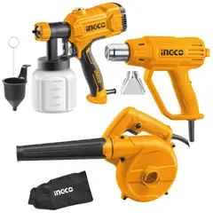 INGCO TOOLS - Combo Pistola de Pintar + Pistola Calor + Sopladora Aspiradora INGCO