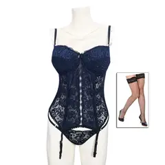 GENERICO - Corset lencería Valery más Medias e Interior