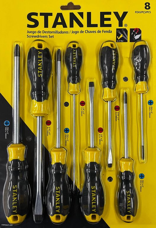 JUEGO 8 PIEZAS DESARMADOR CUSHION GRIP 66-675