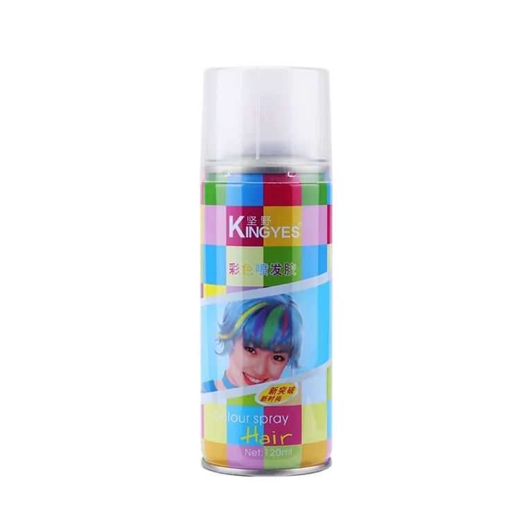 Tinte Temporal En Spray Para El Cabello Lavable Amarillo