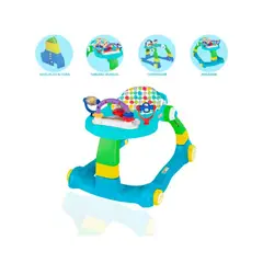 CUZKA - Andador Para Bebé Caminador «MAMA LOVE» Light Blue