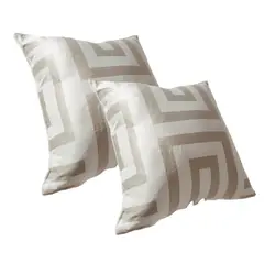 GENERICO - Set de Cojines Minimalistas Geométricos Beige Modernidad