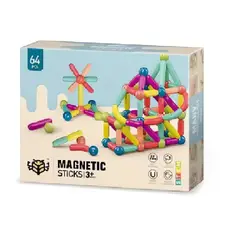 ABS - Bloques Magnéticos Didácticos Caja de 64 Piezas