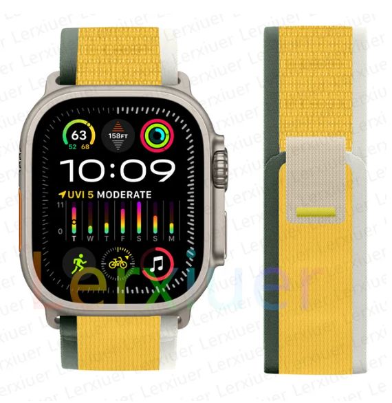 Correa Trail Loop Apple Watch y Smartwatch 42-44-45-49mm Amarillo