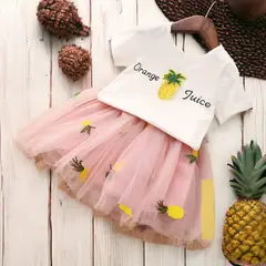 GENERICO - VESTIDO TUTU PARA NIÑA PIÑITA - TUTU + POLO