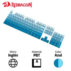 REDRAGON - Keycaps GRADIENT PBT SP A134 Ingles Azul