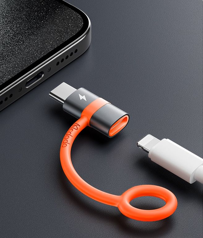 Adaptador Lightning a Tipo C - OTG PD - Carga rapida y datos