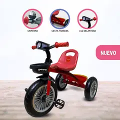 DOUX BEBE - Triciclo Chavo para Niños «TRIKE II» Red