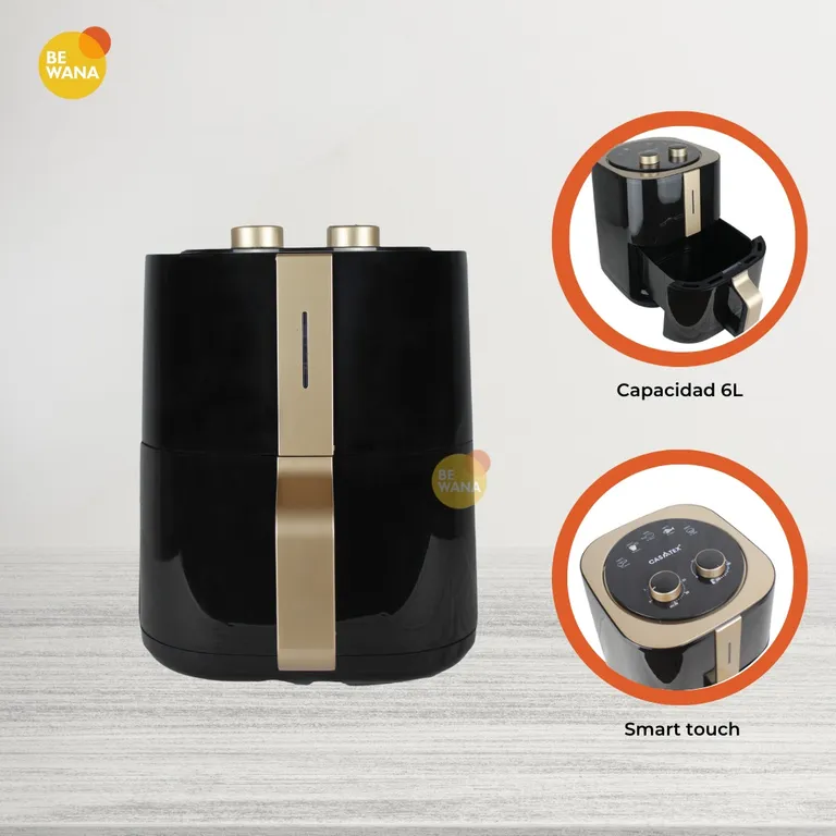 Freidora Aire Airfryer Manual Extra large Capacity 6 Litros Sin Aceite