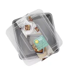 GENERICO - Molde para brownie cuadrado con tapa