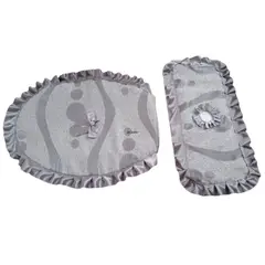 GENERICO - Set de baño funda de tapa en Plomo Gris