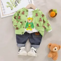 GENERICO - ROPA DE NIÑO BEBE OSITO - SET DE 3 PIEZAS