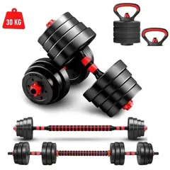 GENERICO - Pesas Convertidoras de 30 kilos color Rojo