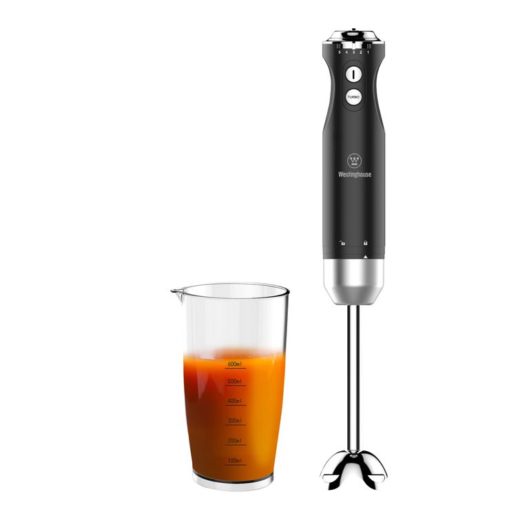 Batidora de inmersión turbo con vaso Retro WH 600W negro