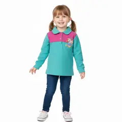 GENERICO - Chompa Polar para Niña Turquesa