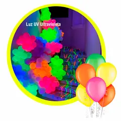 CASA FIESTA - Globo Latex 9" Neón Marca Fiesta Bolsa x 100 unds