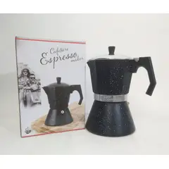 GENERICO - Cafetera italiana moka 3 tz negro
