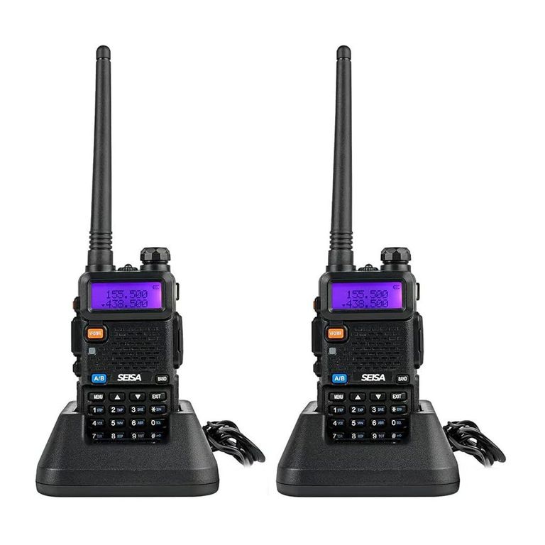 Radio WalkieTalkie Stuv5r Pack 2 Unid Largo Alcance 10km