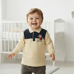 GENERICO - Chompa Polar Niño Crema