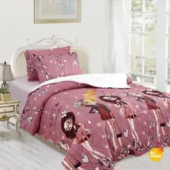 CASATEX - Edredón Tela Hipoalergénico con Carnero 15Plz + Set de Sábanas