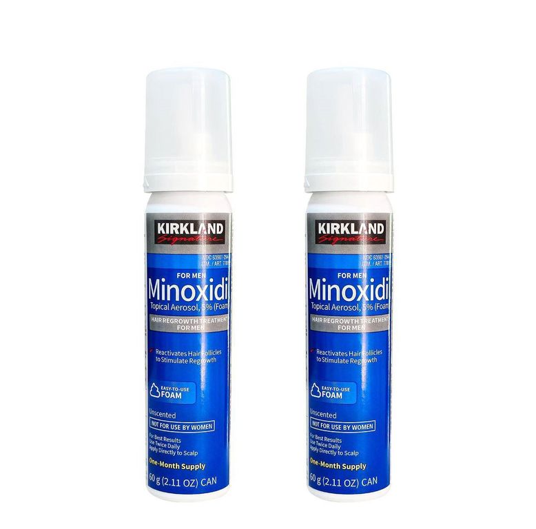 2 Minoxidil Espuma al 5% - 60 gr - BARBA Y CABELLO