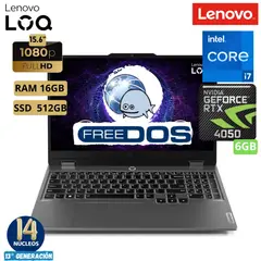 LENOVO - Laptop Loq 15Irx9 Core I7 - 13650Hx 156Fhd Ram 16Gb Ssd 512Gb Free Dos